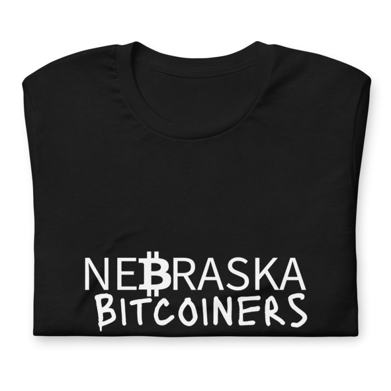 Nebraska Bitcoiners T-Shirt (White Logo)