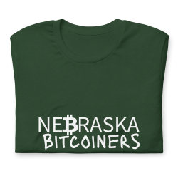 Nebraska Bitcoiners T-Shirt (White Logo)