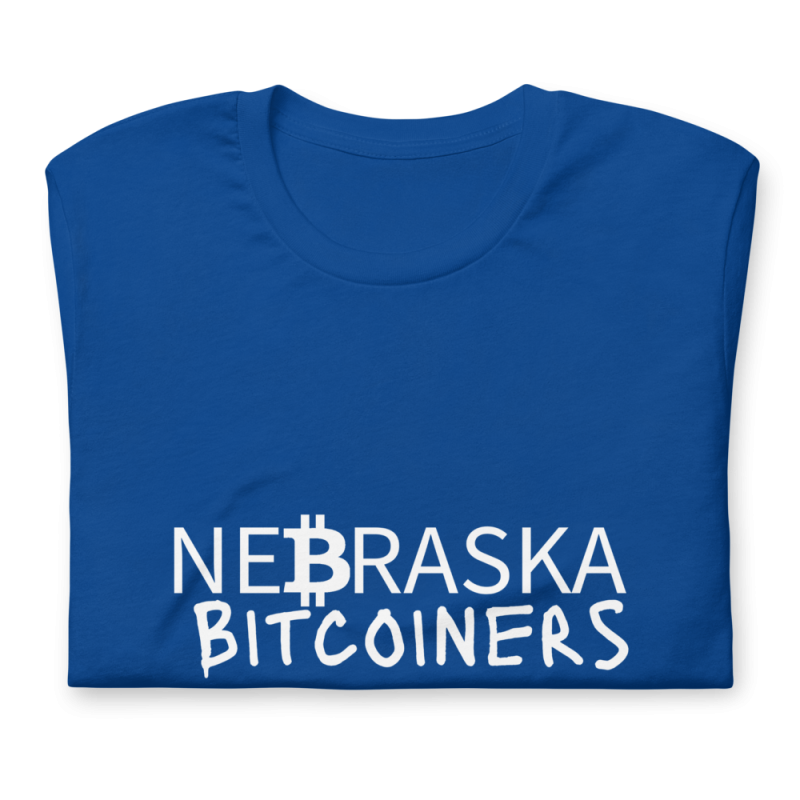 Nebraska Bitcoiners T-Shirt (White Logo)