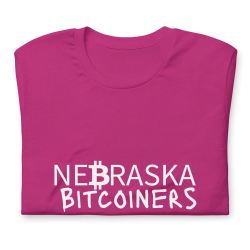 Nebraska Bitcoiners T-Shirt (White Logo)