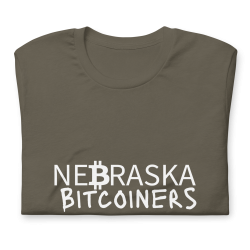 Nebraska Bitcoiners T-Shirt (White Logo)