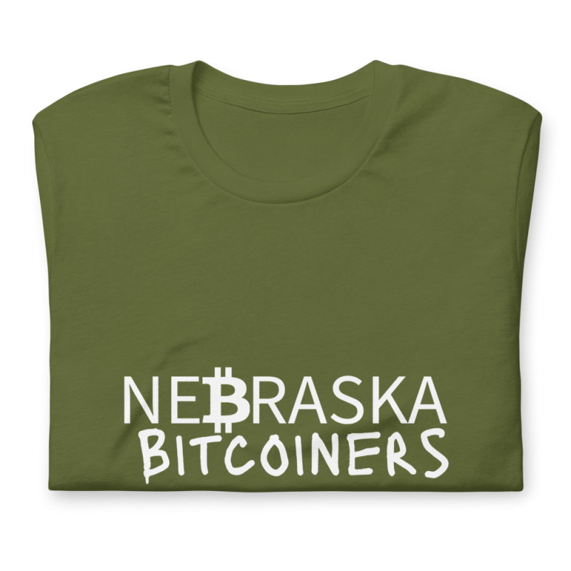 Nebraska Bitcoiners T-Shirt (White Logo)