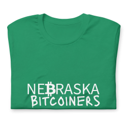 Nebraska Bitcoiners T-Shirt (White Logo)