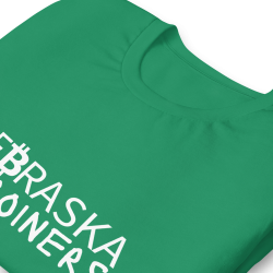 Nebraska Bitcoiners T-Shirt (White Logo)