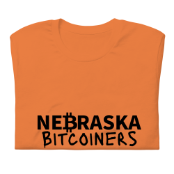 Nebraska Bitcoiners T-Shirt (Black Logo)