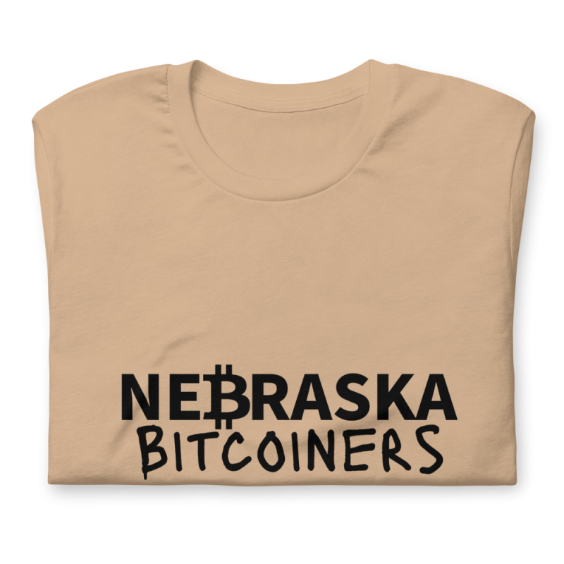 Nebraska Bitcoiners T-Shirt (Black Logo)