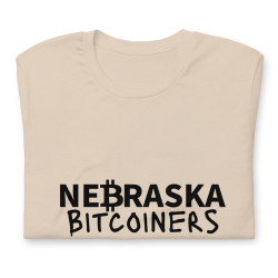 Nebraska Bitcoiners T-Shirt (Black Logo)