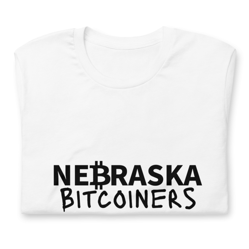 Nebraska Bitcoiners T-Shirt (Black Logo)